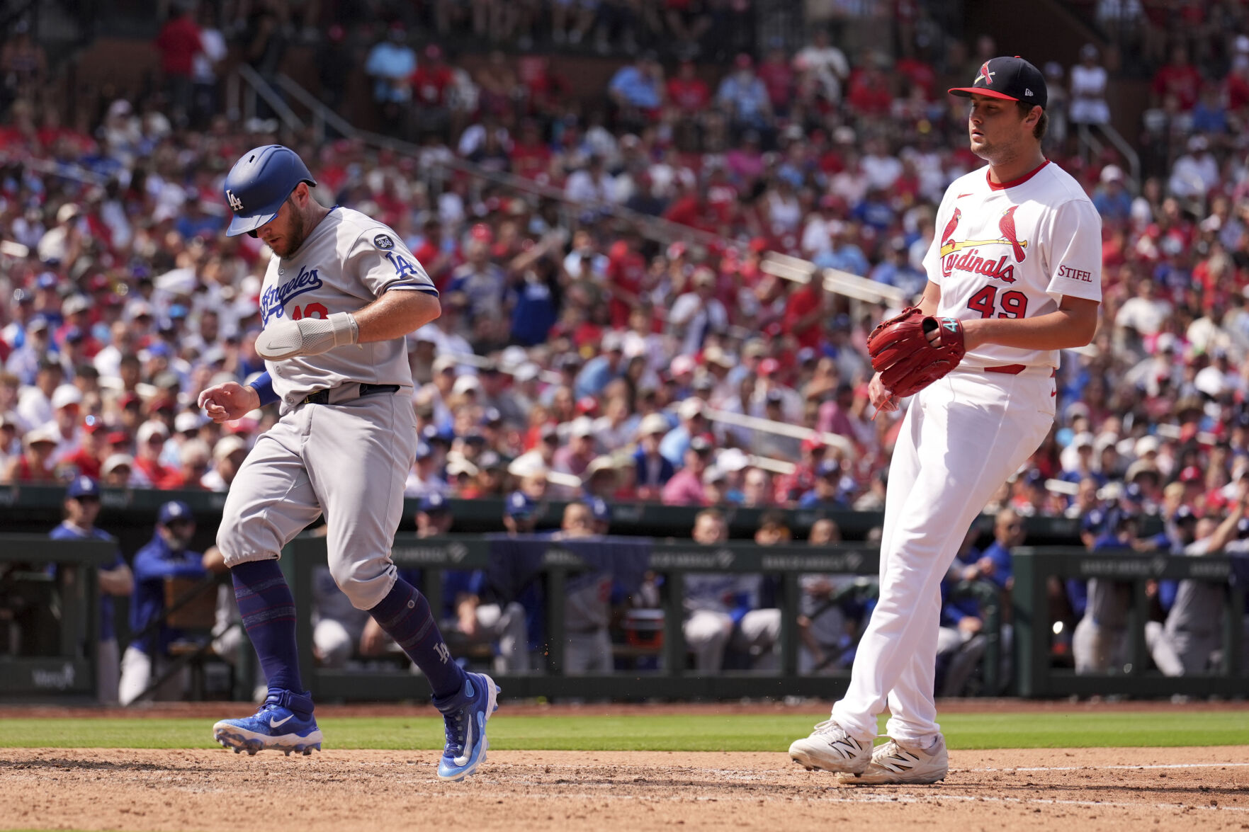 Dodgers Cardinals Baseball